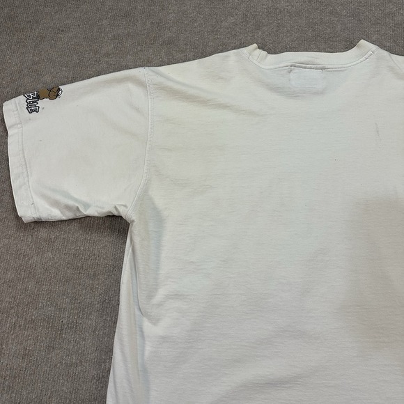 Vintage Raw Blue ABR Mens  Large T Shirt TBone Vs TubbyT Hip Hop Y2K White L - Picture 11 of 12